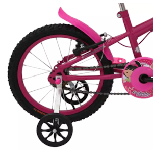 Bicicleta Cairu ARO 16 MTB Fadinha Preto/Pink