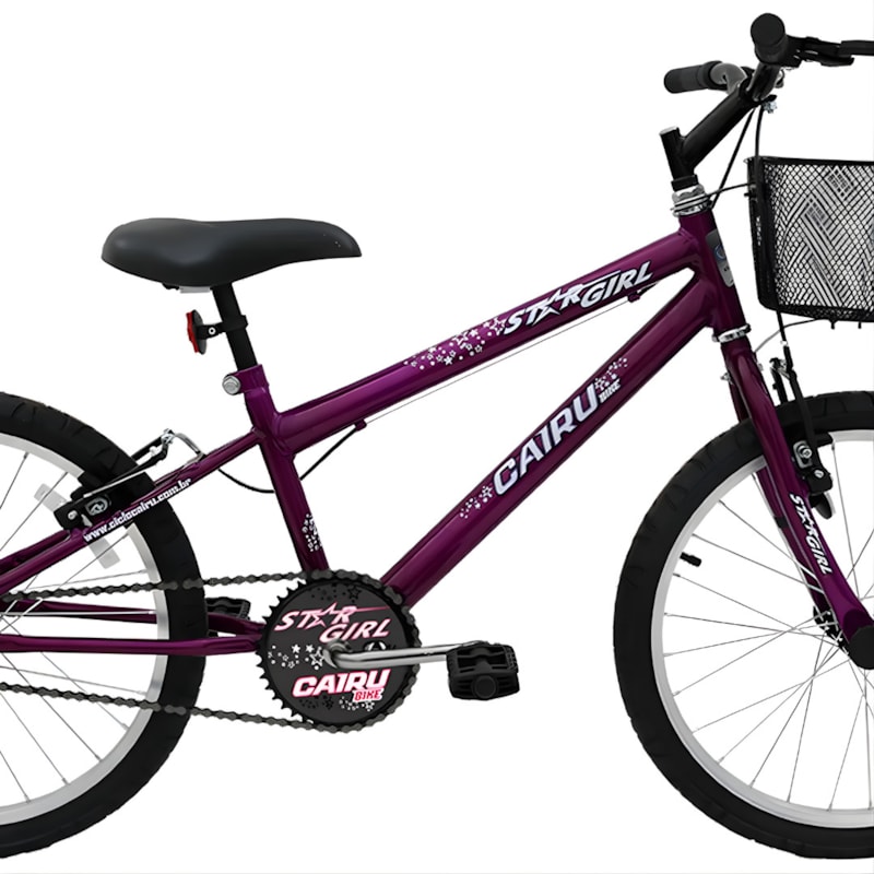 Bicicleta Cairu Aro 20 Mountain Bike Reb Star Girl Com CestoVioleta-f0526679-cab6-496b-b48a-d32272c9d872