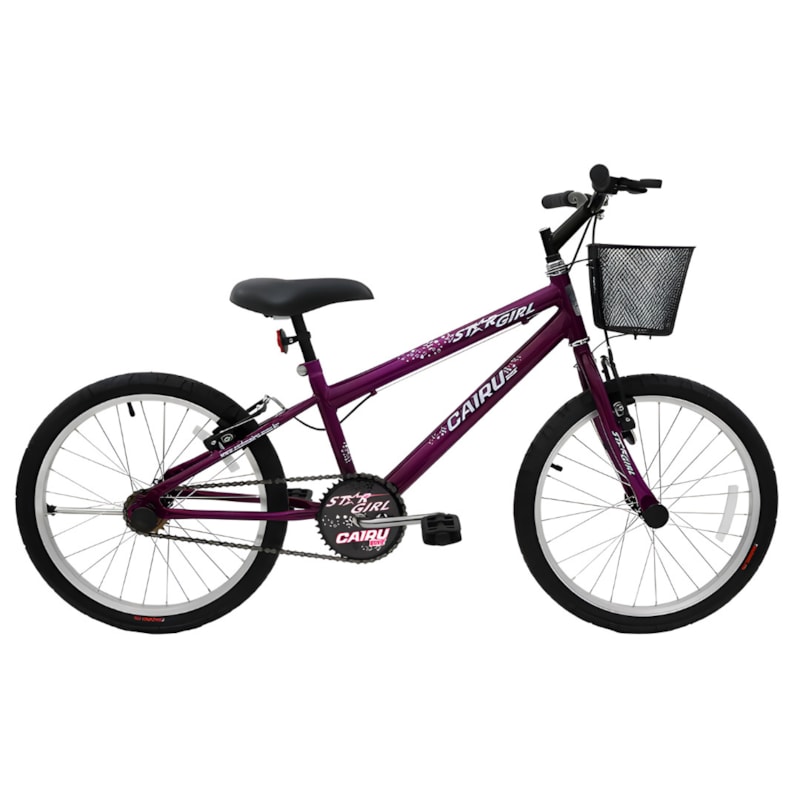 Bicicleta Cairu Aro 20 Mountain Bike Reb Star Girl Com CestoVioleta-c56a133f-6e89-48b0-9e97-e8f69a8e5de2