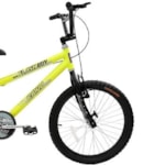 Bicicleta Cairu Aro 20 MTB Cross Flash Boy Amarelo Neon 