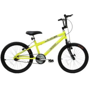 Bicicleta Cairu Aro 20 MTB REB Cross Flash Boy Amarelo Neon