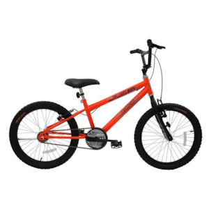 Bicicleta Cairu Aro 20 MTB Reb Cross Flash Boy Laranja Neon 