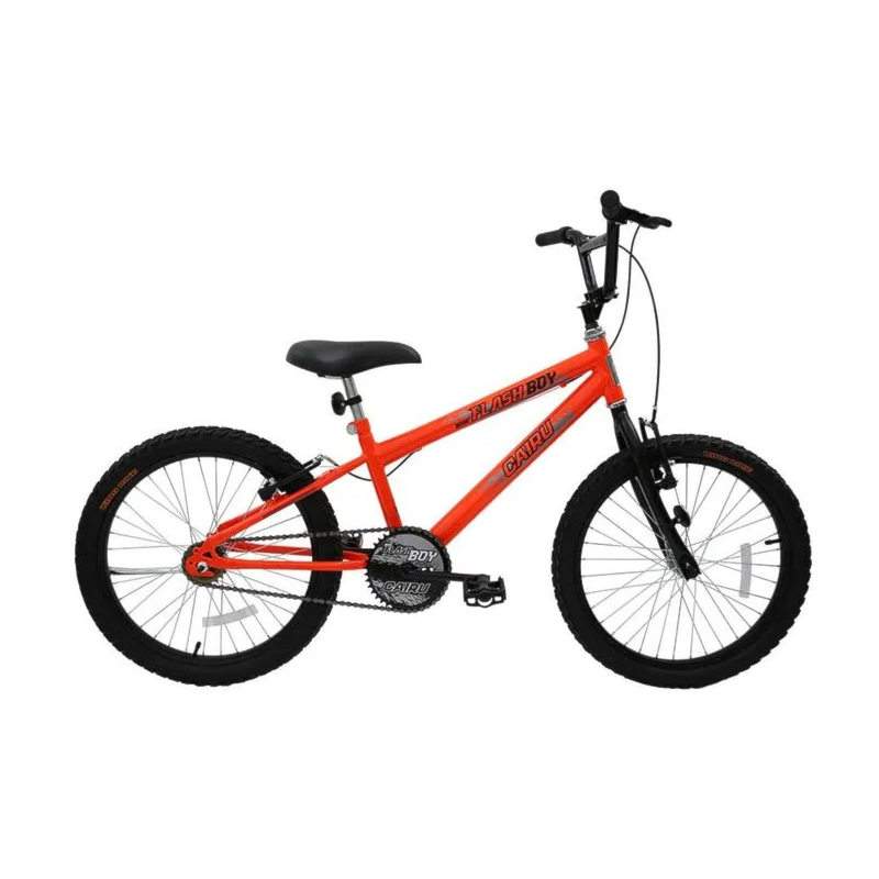 Bicicleta Cairu Aro 20 MTB Reb Cross Flash Boy Laranja Neon 