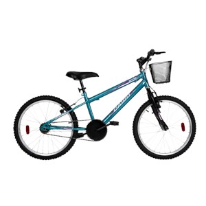 Bicicleta Cairu Aro 20 MTB REB Star Girl com Cesto Azul