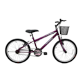 Bicicleta Cairu Aro 20 Star Girl REB Mountain Bike com Cesto Violeta-c8ef93c8-b92c-4c65-b610-b3b7c554584d