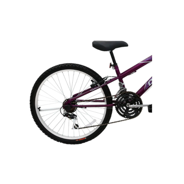 Bicicleta Cairu Aro 24 Bella com 21 Machas REB Mountain Bike com Cesto Violeta/Preto-376014ce-49d5-4b5e-956a-8ae6cc1e22cf
