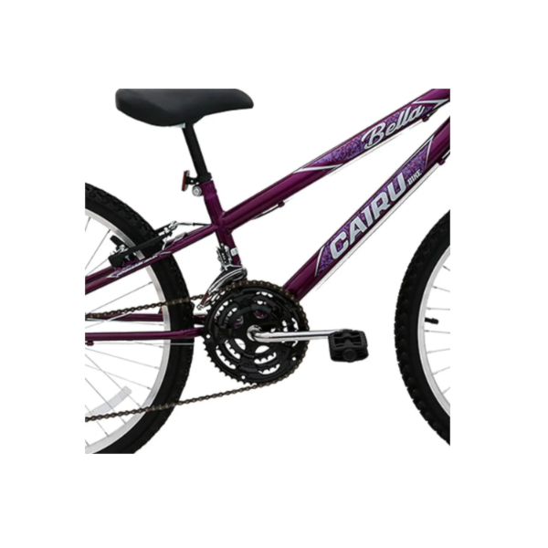 Bicicleta Cairu Aro 24 Bella com 21 Machas REB Mountain Bike com Cesto Violeta/Preto-732fbac5-3eea-45a6-90bc-7d620cc992db