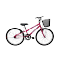 Bicicleta Cairu Aro 24 Bella REB Mountain Bike com Cesto Pink/Preto-4e2b72d0-27d3-415a-a85a-2f3bf5753105
