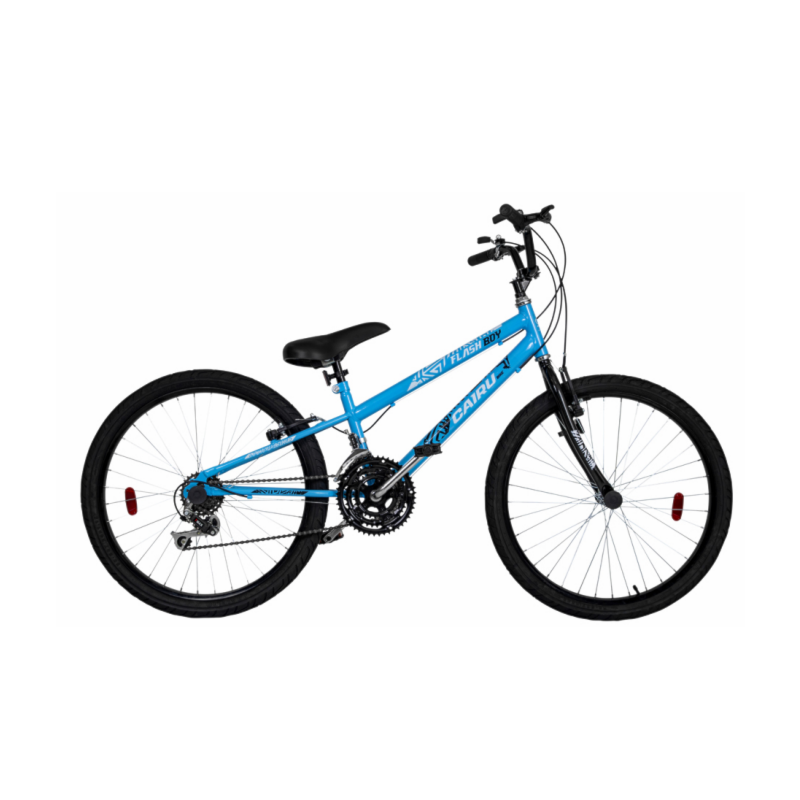 Bicicleta Cairu Aro 24 Flash Boy com 21 Machas REB Mountain Bike Azul