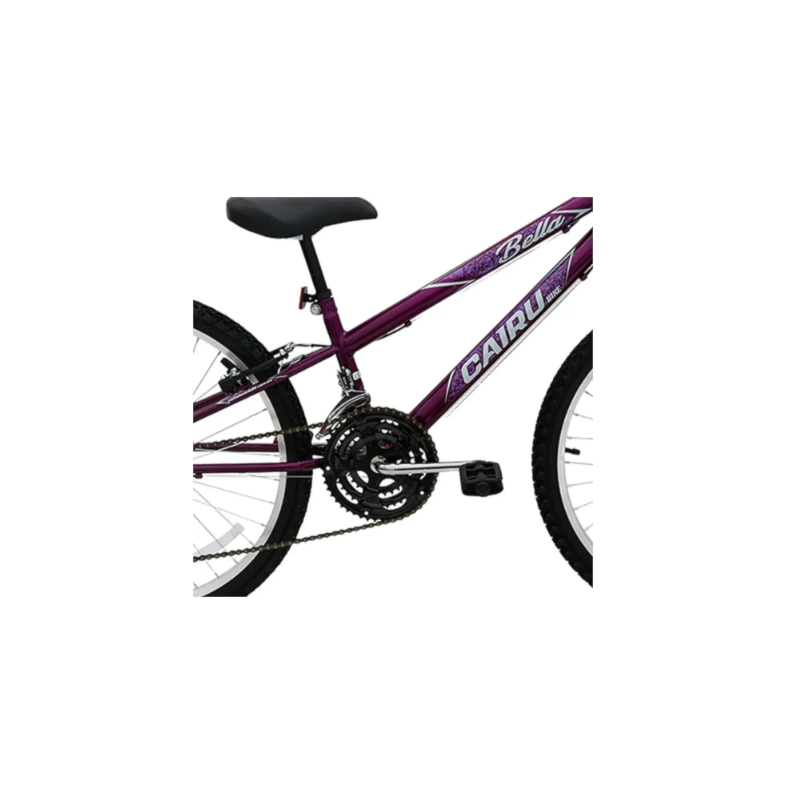 Bicicleta Cairu Aro 24 Mountain Bike REB com 21 Machas Bella com Cesto Violeta/Preto-12d06684-11c6-43f1-9120-bdfcb31279cf