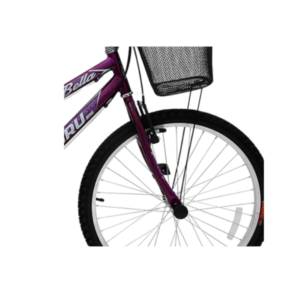 Bicicleta Cairu Aro 24 Mountain Bike REB com 21 Machas Bella com Cesto Violeta/Preto-3c50da1f-0528-4795-97bb-4e3828c0852e