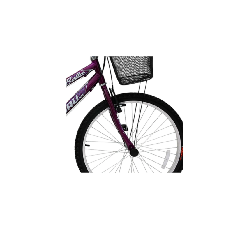 Bicicleta Cairu Aro 24 Mountain Bike REB com 21 Machas Bella com Cesto Violeta/Preto-bc3ad7fd-04ea-47ba-87cb-af534ece7068