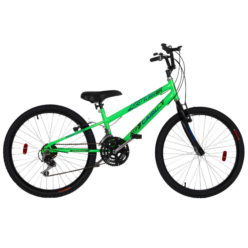 Bicicleta Cairu Aro 24 Mountain Bike REB Flash Boy Verde-99bf8d77-51b1-4694-ad93-a8ddb875b0ef