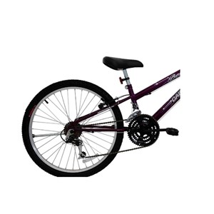 Bicicleta Cairu Aro 24 MTB 21M Bella com Cesto Violeta