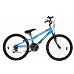 Bicicleta Cairu Aro 24 MTB 21M Flash Boy Azul 