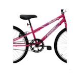 Bicicleta Cairu Aro 24 MTB REB Bella com Cesto Pink/Preto