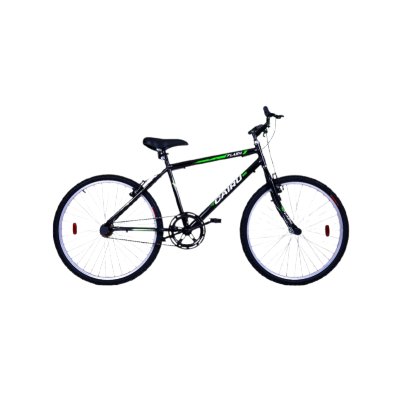 Bicicleta Cairu Aro 26 Flash com 21 Marchas Mountain Bike Preto/Verde