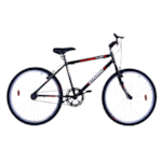 Bicicleta Cairu Aro 26 Flash com 21 Marchas Mountain Bike Preto/Vermelho