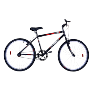 Bicicleta Cairu Aro 26 Flash com 21 Marchas Mountain Bike Preto/Vermelho