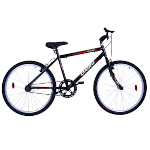 Bicicleta Cairu Aro 26 Flash Mountain Bike Preto/Vermelho