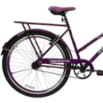 Bicicleta Cairu Aro 26 Genova Personal com Cesto e Freio V-Brake Violeta 