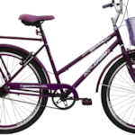 Bicicleta Cairu Aro 26 Genova Personal com Cesto e Freio V-Brake Violeta 