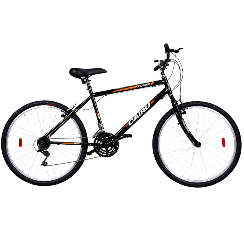 Bicicleta Cairu Aro 26 Mountain Bike com 21 Marchas Flash Preto/Laranja-38fff57a-5732-41c2-9924-85043cfc6178