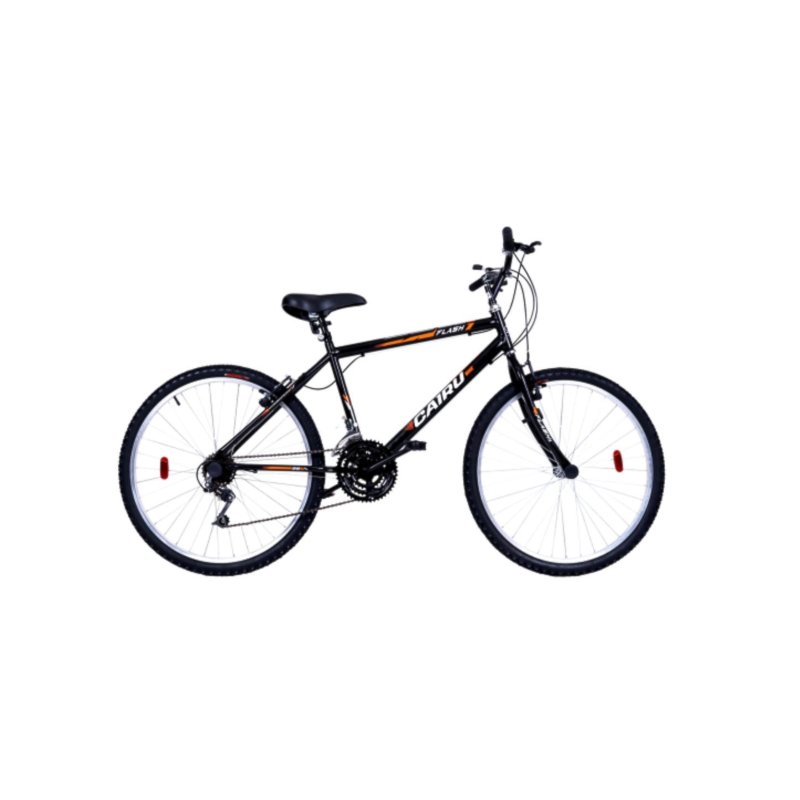 Bicicleta Cairu Aro 26 Mountain Bike com 21 Marchas Flash Preto/Laranja