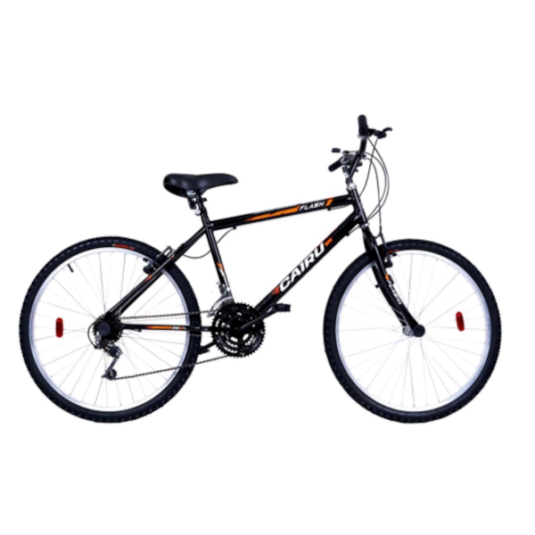 Bicicleta Cairu Aro 26 Mountain Bike com 21 Marchas Flash Preto/Laranja-610449f6-ec70-4a40-86ae-677d9c169fb9