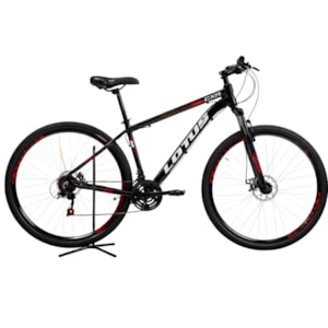 Bicicleta Cairu Aro 29 Alumínio Lotus CXR Preto/Vermelho 17.5 21V