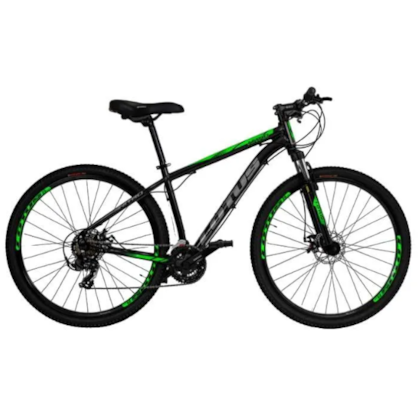 Bicicleta Cairu Aro 29 Aluminio Nitro Freio Mecanico 21V Preto/Verde