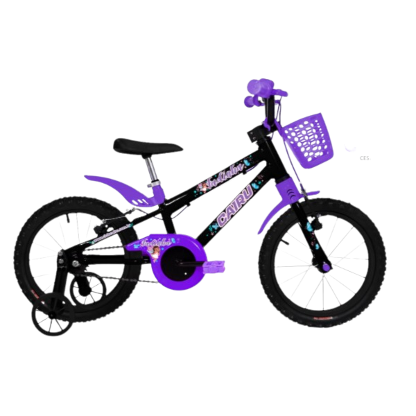 Bicicleta CAIRU Aro16 MTB Feminina Fadinha Preto/Violeta-44738a4c-90aa-486c-bb7e-dd8010293a15
