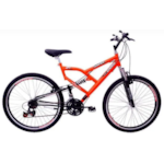 Bicicleta Cairu Aro26 21M C/ Suspensao Jump Boy Laranja/Preto