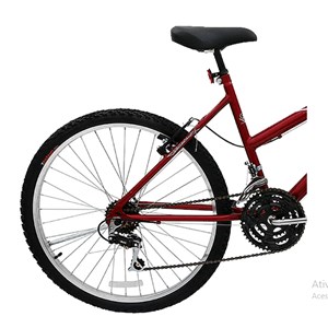 Bicicleta Cairu Aro26 MTB 21 Marchas Bella com Cesto Vermelho