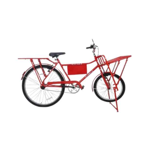 Bicicleta Cairu Carga Pesada VB Vermelha – Aro 26, Quadro Reforçado, Freio V-Brake e Bagageiro Traseiro-ccb8399e-b341-468f-8658-9aa48a9c949a