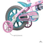 Bicicleta Cairu Feminina Aro 12 Charm Rosa