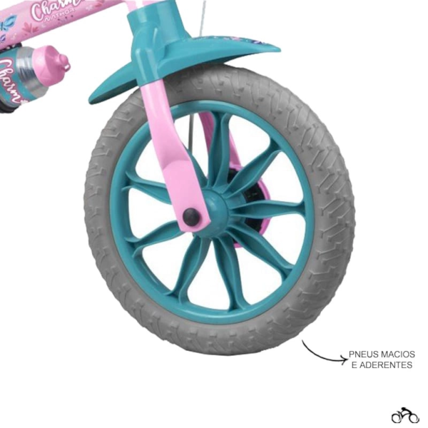 Bicicleta Cairu Feminina Aro 12 Charm Rosa-425be89d-7665-4750-b75b-ef581391704f