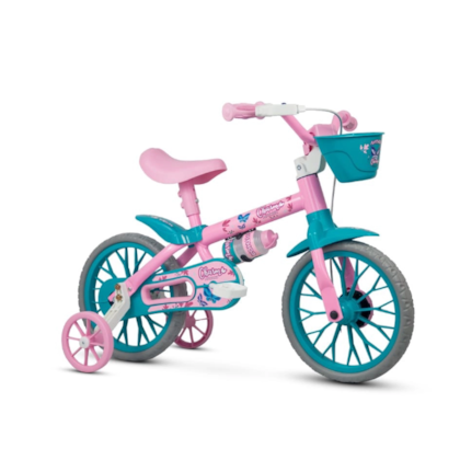 Bicicleta Cairu Feminina Aro 12 Charm Rosa