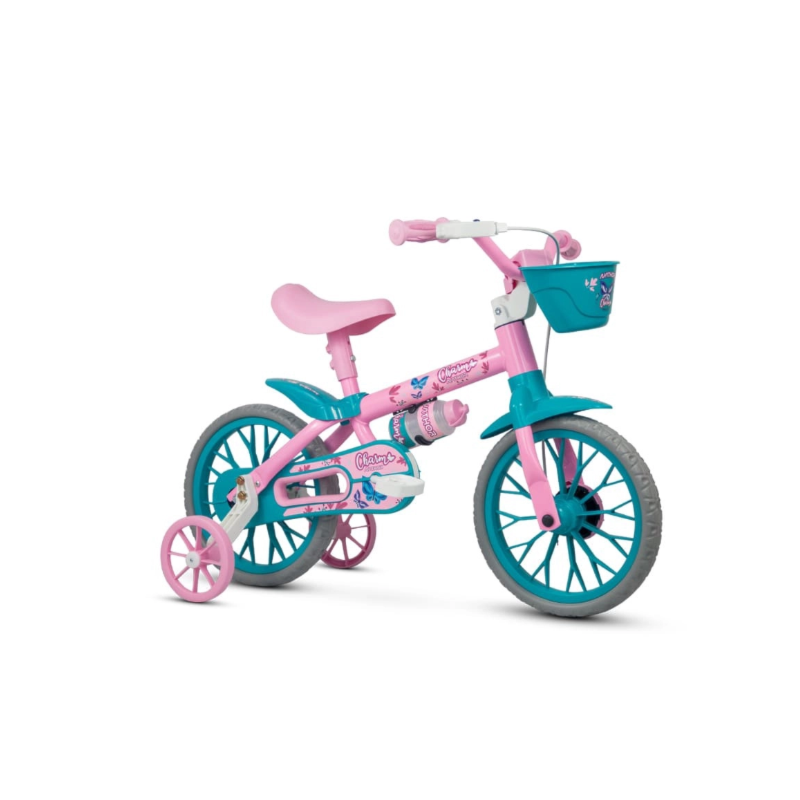 Bicicleta Cairu Feminina Aro 12 Charm Rosa