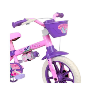 Bicicleta Cairu Feminino Aro 12 Cat Rosa com Selim em PU