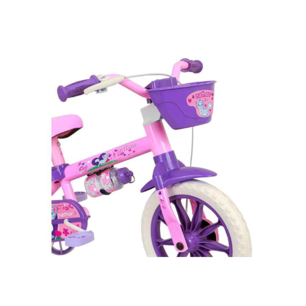 Bicicleta Cairu Feminino Aro 12 Cat Rosa com Selim em PU-09b2a98f-3162-40a3-a667-3b49782b2aba