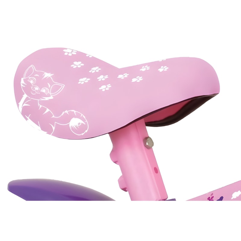Bicicleta Cairu Feminino Aro 12 Cat Rosa com Selim em PU-081af89b-26b9-422c-9a6c-42d41ec531a9