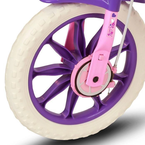 Bicicleta Cairu Feminino Aro 12 Cat Rosa com Selim em PU-584b8ed7-540d-4457-a5da-fc66e75f392b