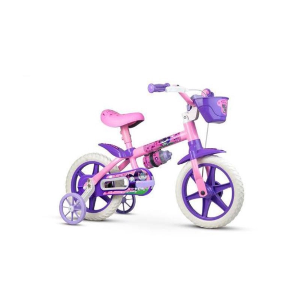 Bicicleta Cairu Feminino Aro 12 Cat Rosa com Selim em PU-30c7aaf6-e197-4410-893f-bb61647d272f
