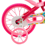 Bicicleta Cairu Feminino Aro 12 Flower Lilly Rosa/Branco