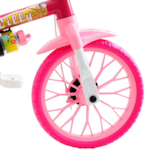 Bicicleta Cairu Feminino Aro 12 Flower Lilly Rosa/Branco