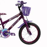 Bicicleta Cairu Feminino Aro16 MTB REB Fadinha Lilas