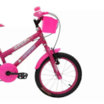 Bicicleta Cairu Feminino Aro16 MTB REB Fadinha Rosa/Pink