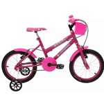 Bicicleta Cairu Feminino Aro16 MTB REB Fadinha Rosa/Pink
