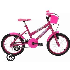 Bicicleta Cairu Feminino Aro16 MTB REB Fadinha Rosa/Pink